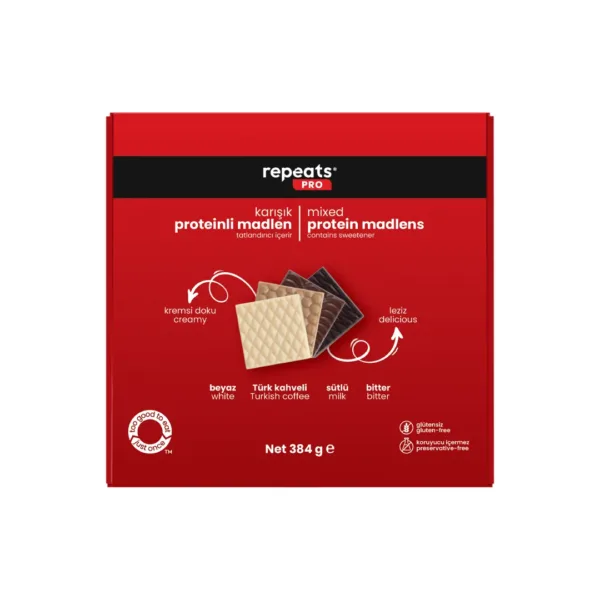 Yüksek Proteinli Madlen Çikolata 385gr