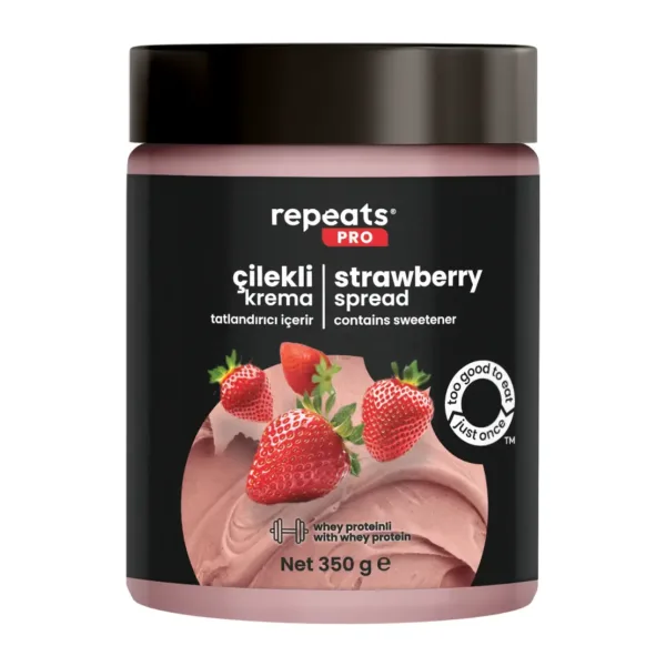 Yüksek Proteinli Çilekli Krema 350gr